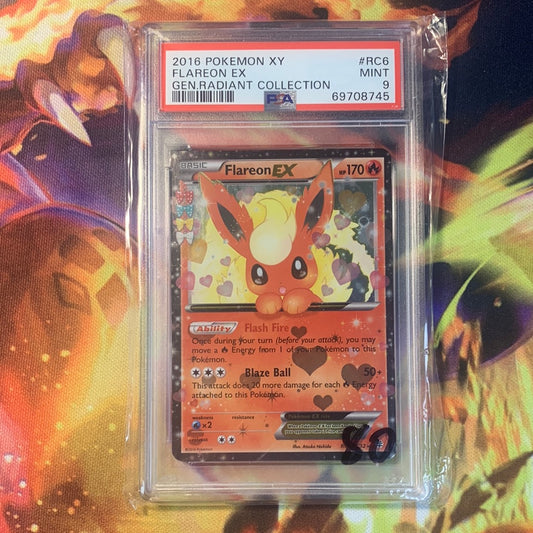 Flareon EX PSA 9 Radiant Collection